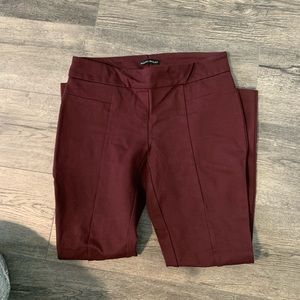 Maroon skinny pants